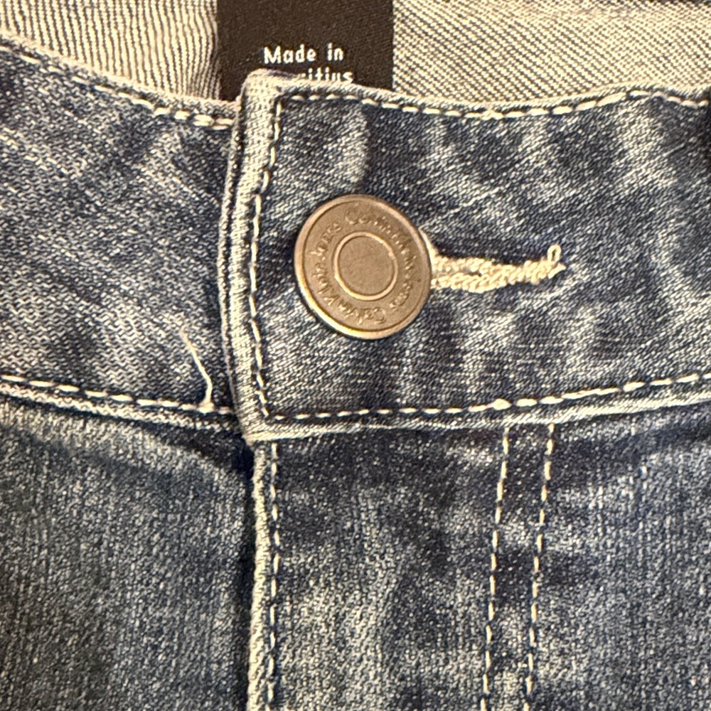 Calvin Klein Jeans Dark Blue Wide Leg Denim - Picture 4 of 7